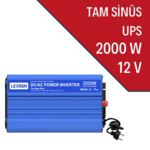 LEXRON 2000W 12V Tam Sinüs UPS İnverter - Görsel 2